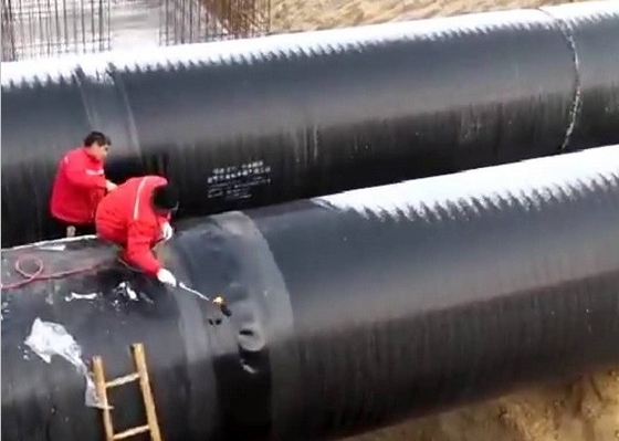 Polyethylene heat shrinkable tape for joint filed coating of pipes