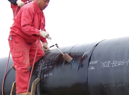 2PE Heat Shrinkable Wrap-around Sleeves For Pipeline Joint Coating