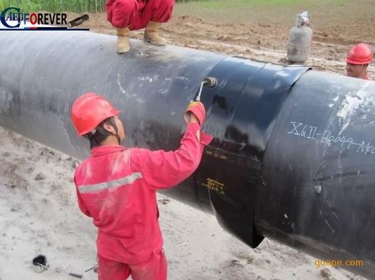 350mm width Black Color Wrap-Around Type Heat Shrinkable Sleeves For pipe anticorrosion