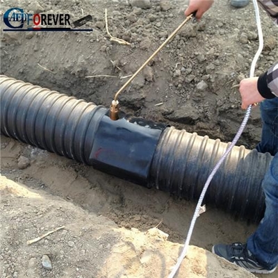 Cross Linked Polyfin Backing Heat Shrink Sleeves With Closure Patch For Oil Gas Pipeline Joint Coating